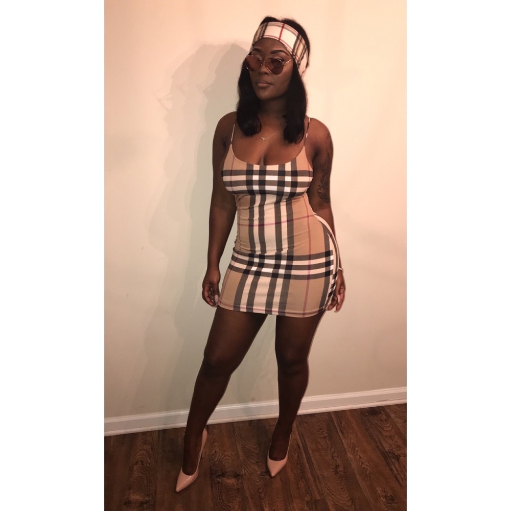 Burberry print dress